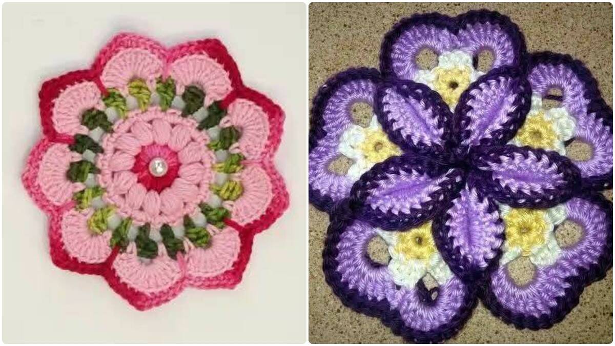 Flores de Crochê para Aplicação: Crie Peças Lindas com Essas Flores!
