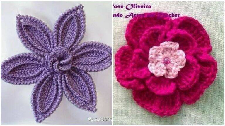 Flores de Crochê para Aplicação: Toque de Arte e Personalidade em Suas Peças!