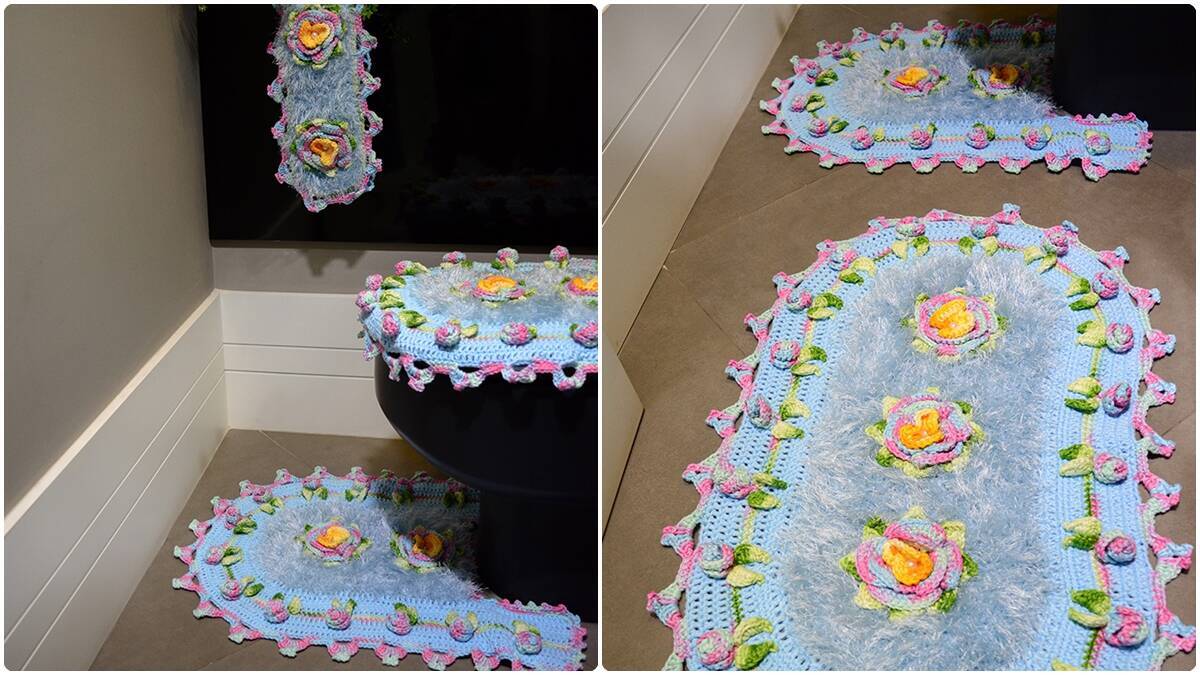 Jogo de Banheiro em Crochê Candy Rococó: Guia Completo!
