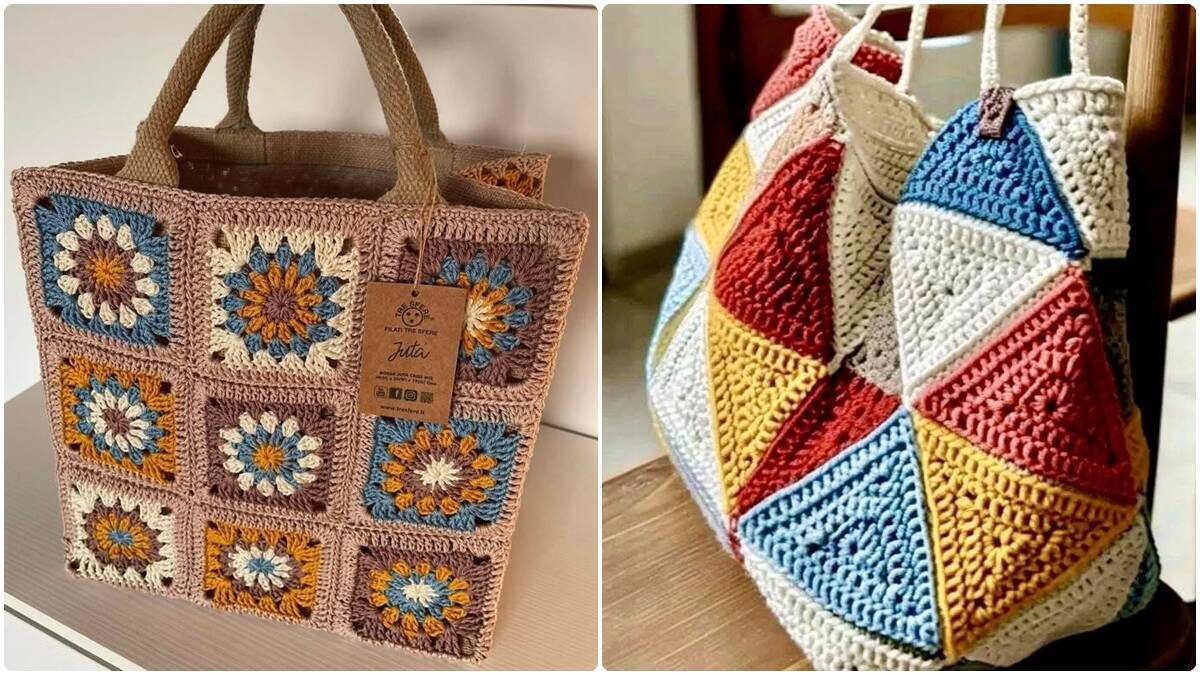 14 Bolsas de Crochê com Squares: Estilo e Criatividade em Cada Quadrado!