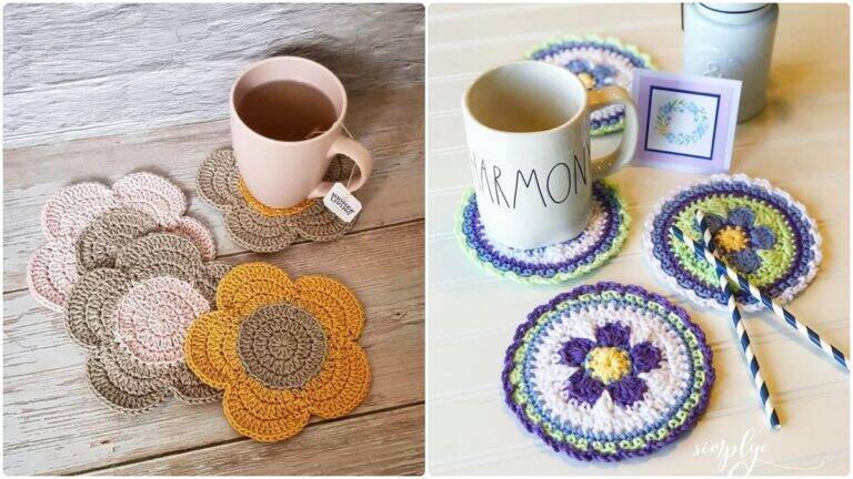 Porta-Copos de Crochê: Peças Charmosas e Criativas para Decorar!