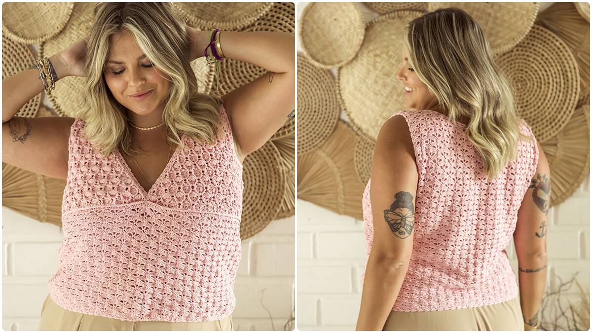 Regata de Crochê Jess: Crie Esse Modelo Leve e Charmso!