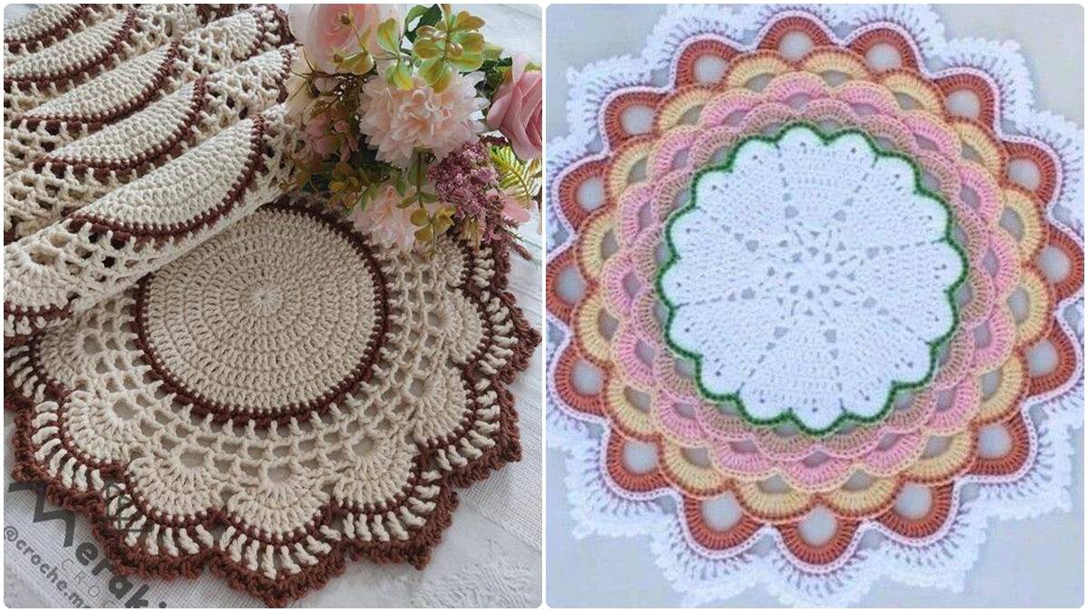 Sousplats de Crochê Fashion: Transforme Sua Mesa Posta com Videoaula e Gráficos Detalhados!
