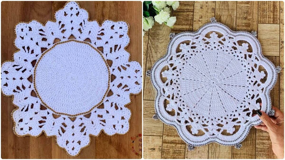 Sousplats de Crochê de Luxo: Decoração que Encanta e Impressiona!
