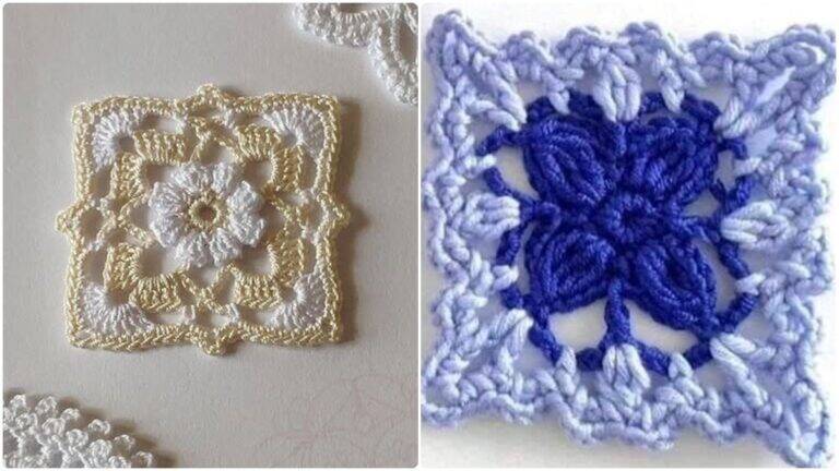 Squares de Crochê: Quadrados que Vão Criar Peças Elegantes e Únicas!
