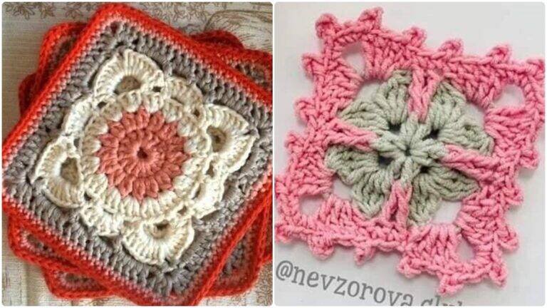 14 Squares de Crochê: Os Quadrados que Transformam Moda e Decoração!