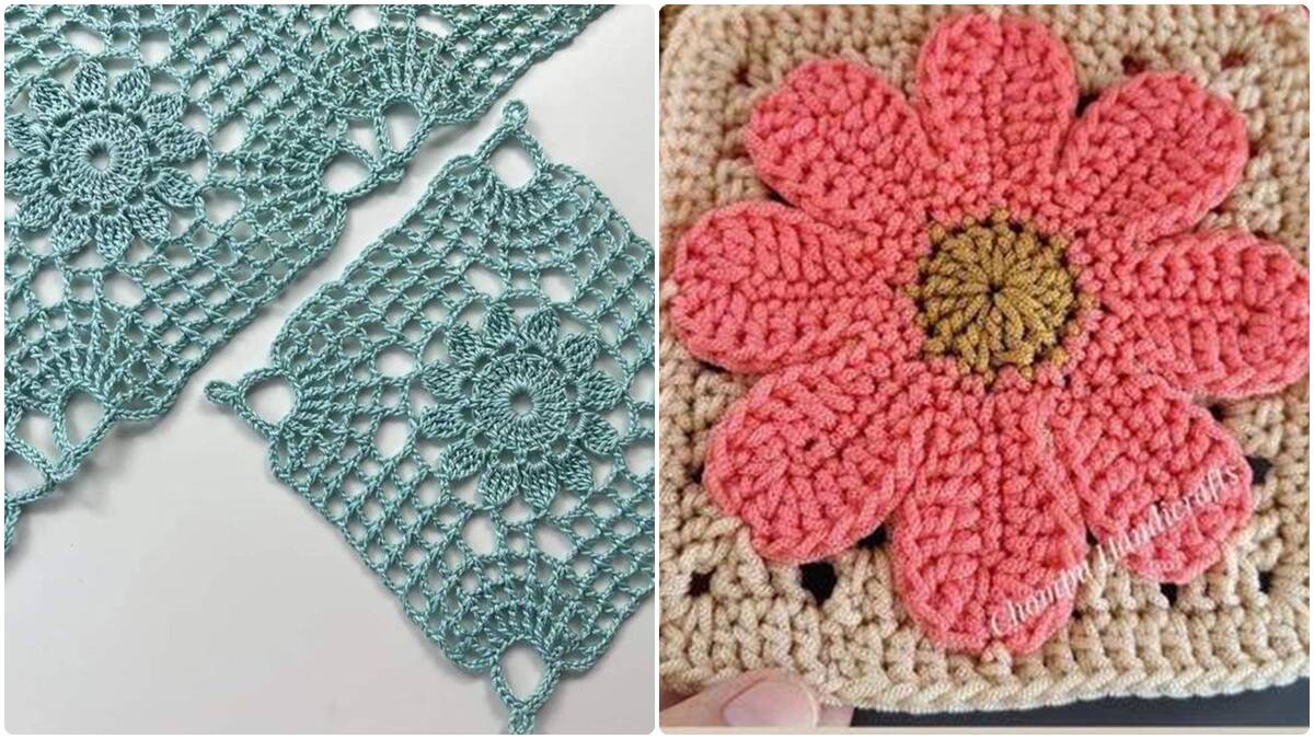 Squares de Crochê com Gráficos: Se Inspire e Crie Peças Lindas com Eles!