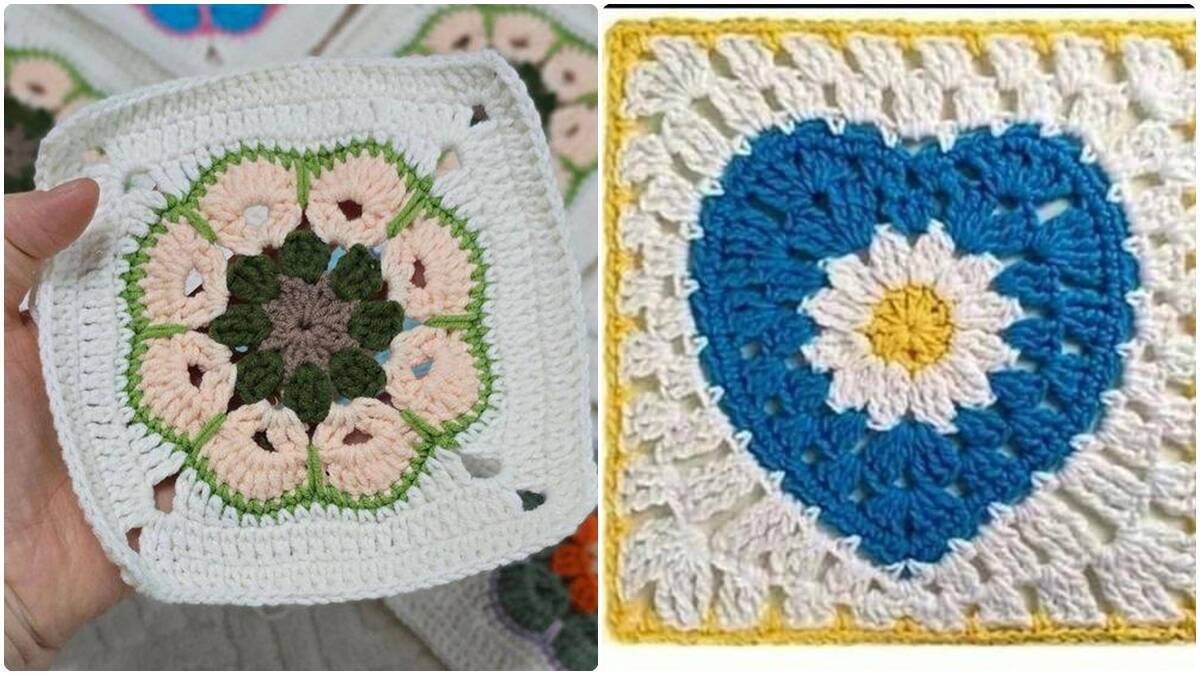Squares de Crochê: Os Blocos Mágicos que Transformam Fios em Obras de Arte!