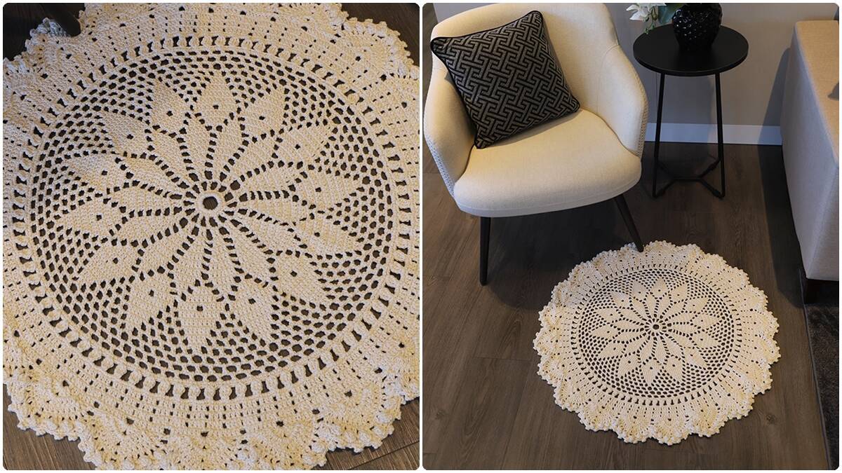 Tapete de Crochê Prata: Decore a Sua Casa com essa Peça Linda!