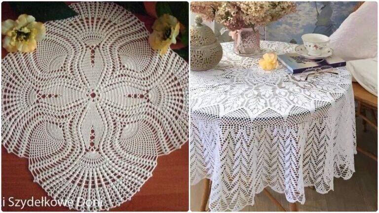 Toalhas de Mesa em Crochê de Luxo: Elegância e Sofisticação!