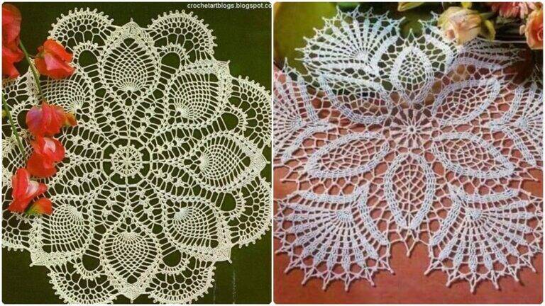 Toalhas de Mesa em Crochê Rendado: Elegância e Charme!