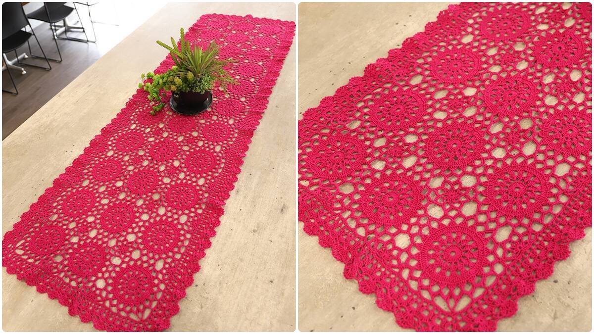 Trilho de Mesa em Crochê Pink: O Seu Guia Completo!