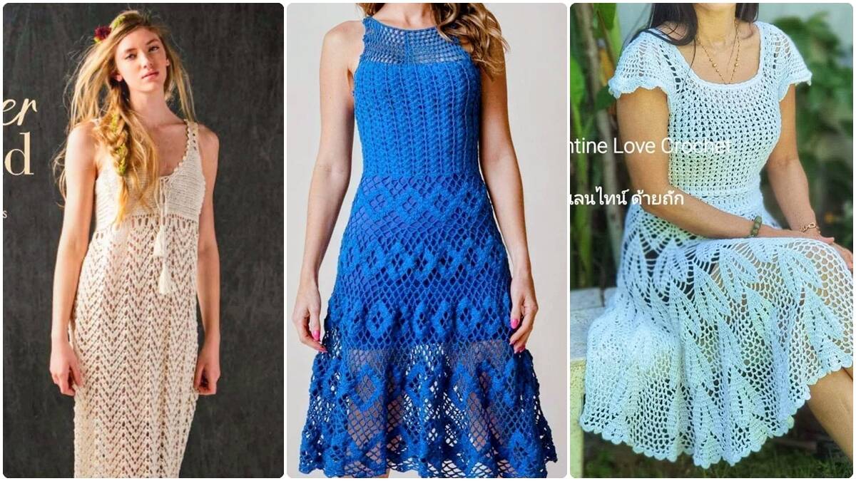 6 Vestidos de Crochê Lindíssimos: Se Inspire e Crie Peças Incríveis!