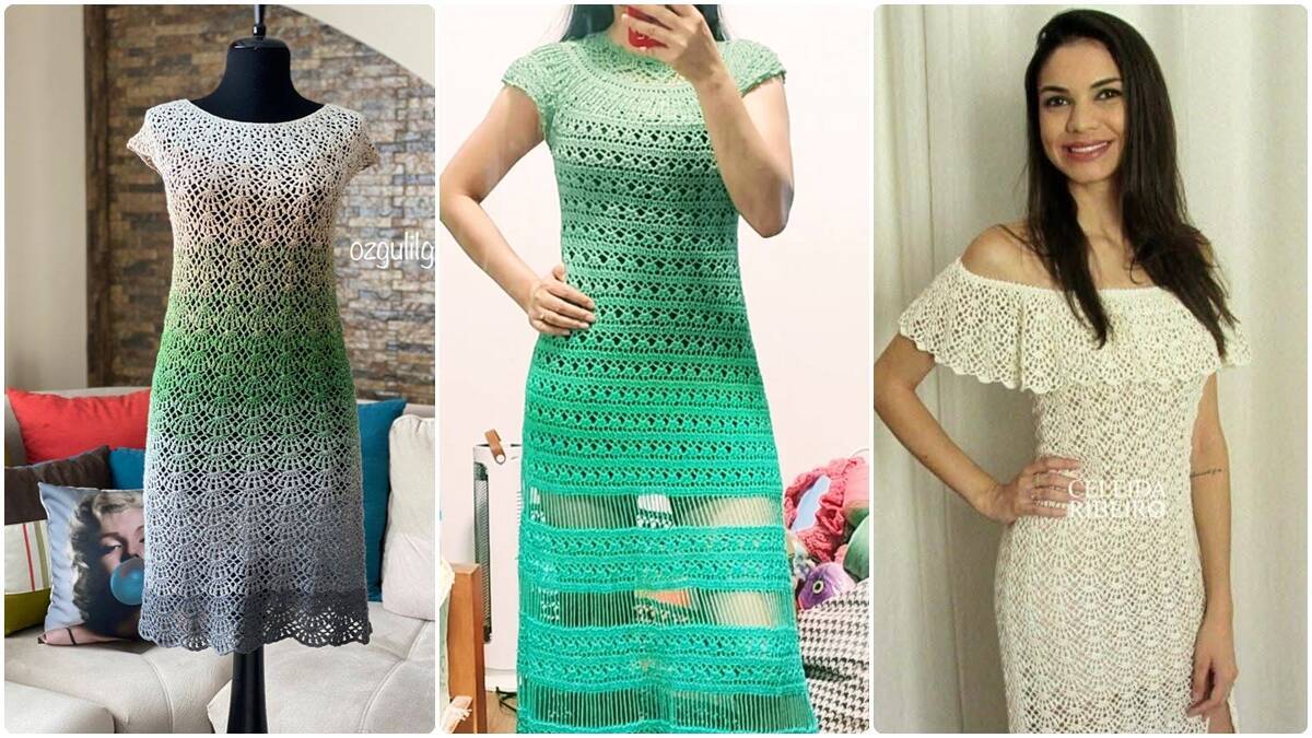 10 Vestidos de Crochê: Encante com Peças Cheias de Estilo!