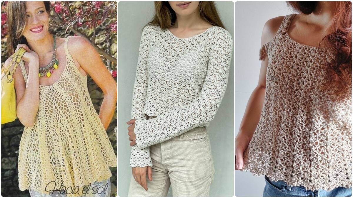 Blusas de Crochê para Todas as Estações: Estilo e Versatilidade!