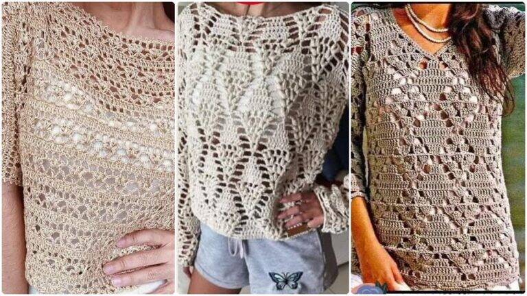 Blusas de Crochê com Gráficos: Crie Peças Únicas com Charme e Estilo!