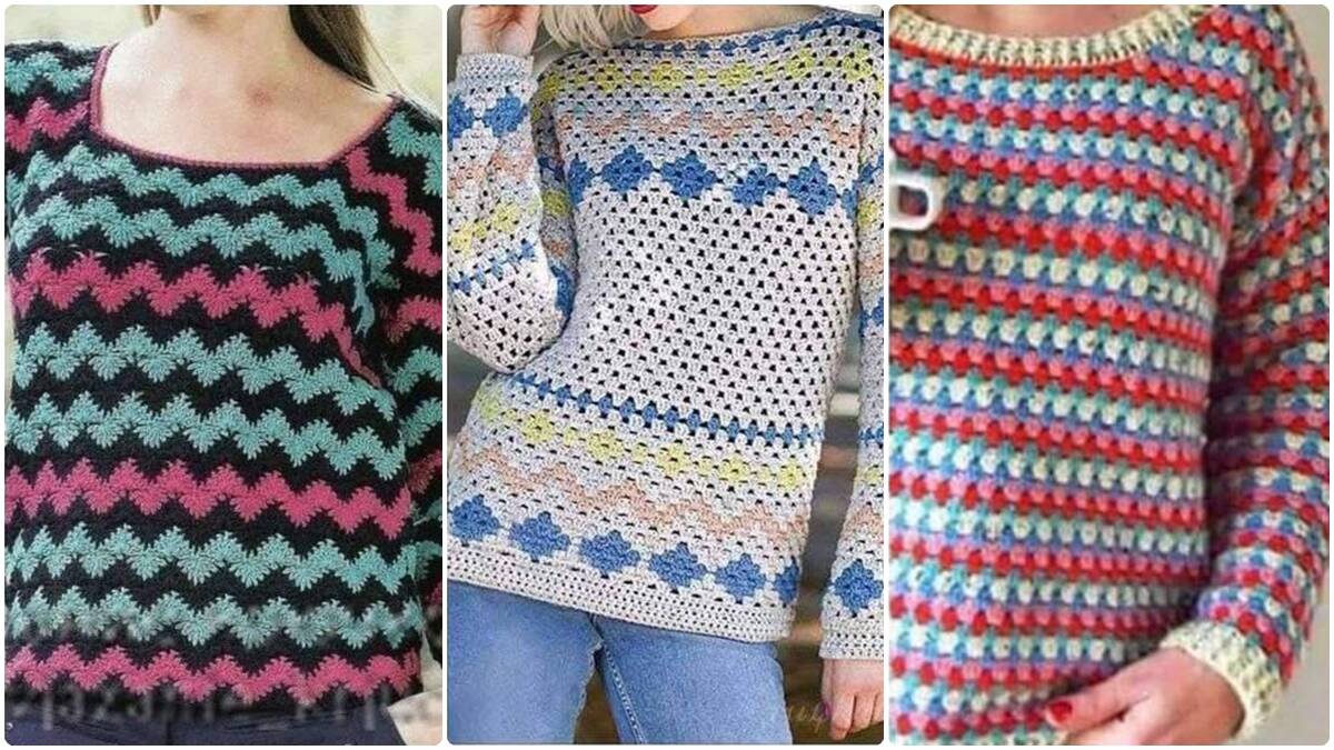 Blusas de Crochê Confortáveis com Gráficos: Estilo e Bem-Estar!