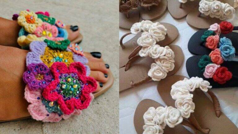 Sandálias de Crochê: Beleza Artesanal e Conforto para Todos os Estilos
