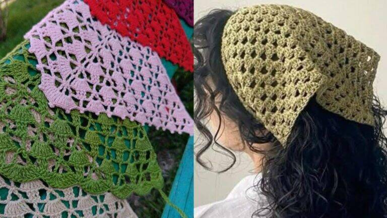Bandanas de Crochê: O Acessório que Está Dominando o Verão Europeu