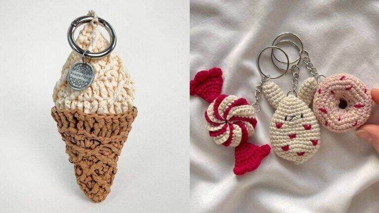 Fofíssimos Chaveiros de Crochê: Charme em Miniatura que Encanta