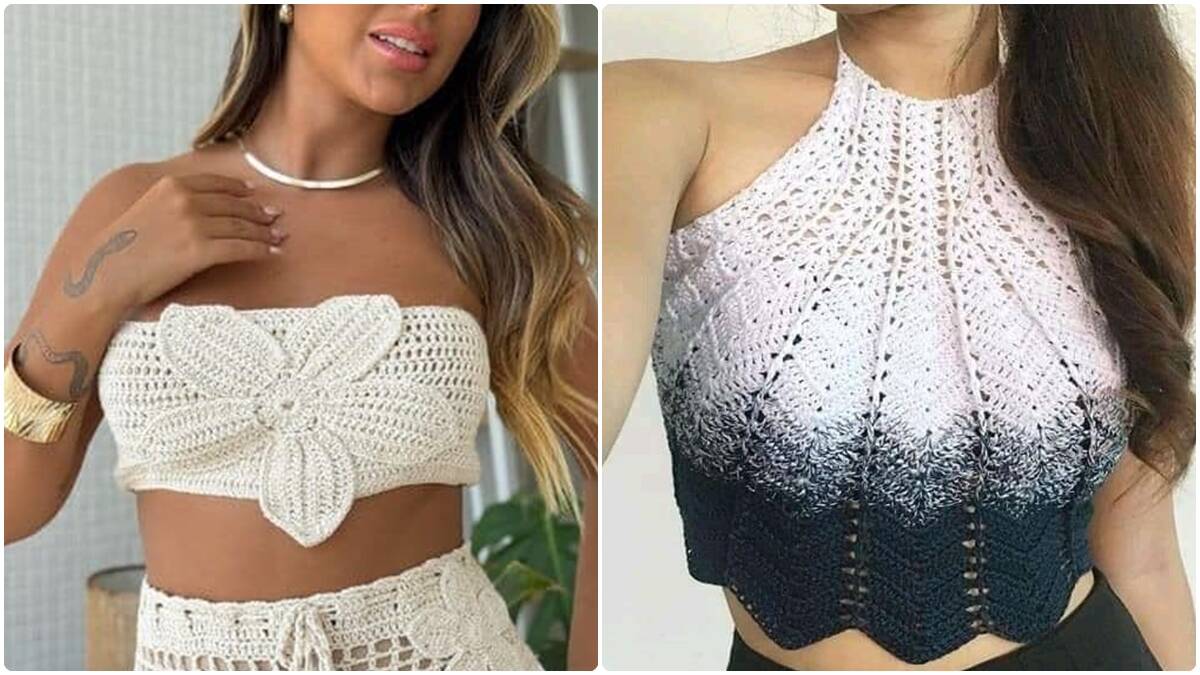 17 Lindos Croppeds de Crochê: Inspirações, Gráficos e Dicas para Criar os Seus!