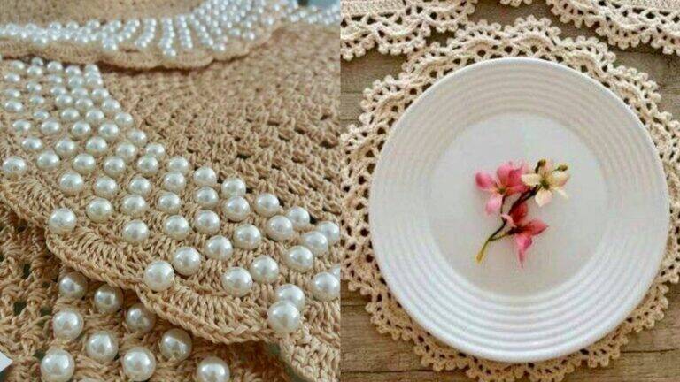 14 Sousplats de Crochê de Luxo: Passo a Passo e Detalhes Artesanais que Transformam a Mesa