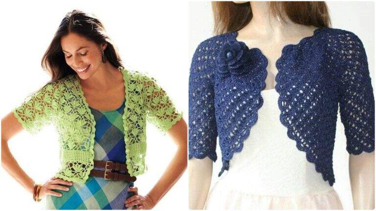 Crie coletes de crochê sofisticados para combinar com vestidos!