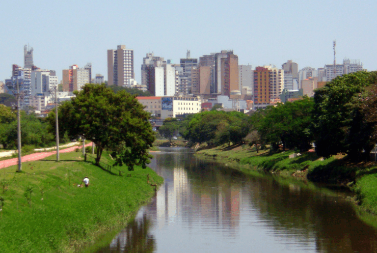 Na imagem o Rio Sorocaba, interior paulista