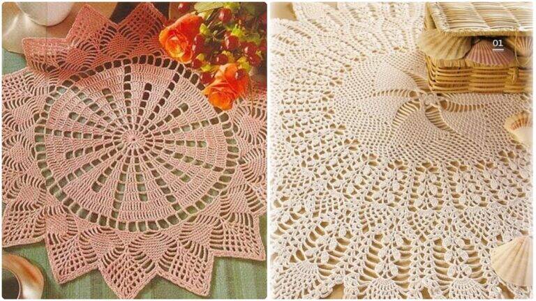 10 Centros de Mesa em Crochê com Gráficos para Deixar Sua Casa Mais Aconchegante!