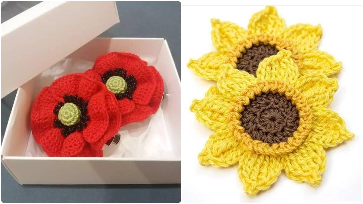 22 Lindas Flores de Crochê com Gráficos: Charme e Sustentabilidade!