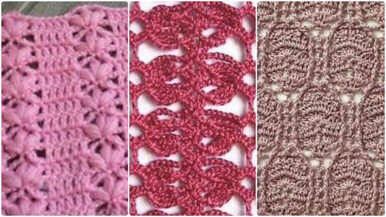 17 Pontos de Crochê Fantasia Diferentes com Amostras para Roupas e Acessórios!