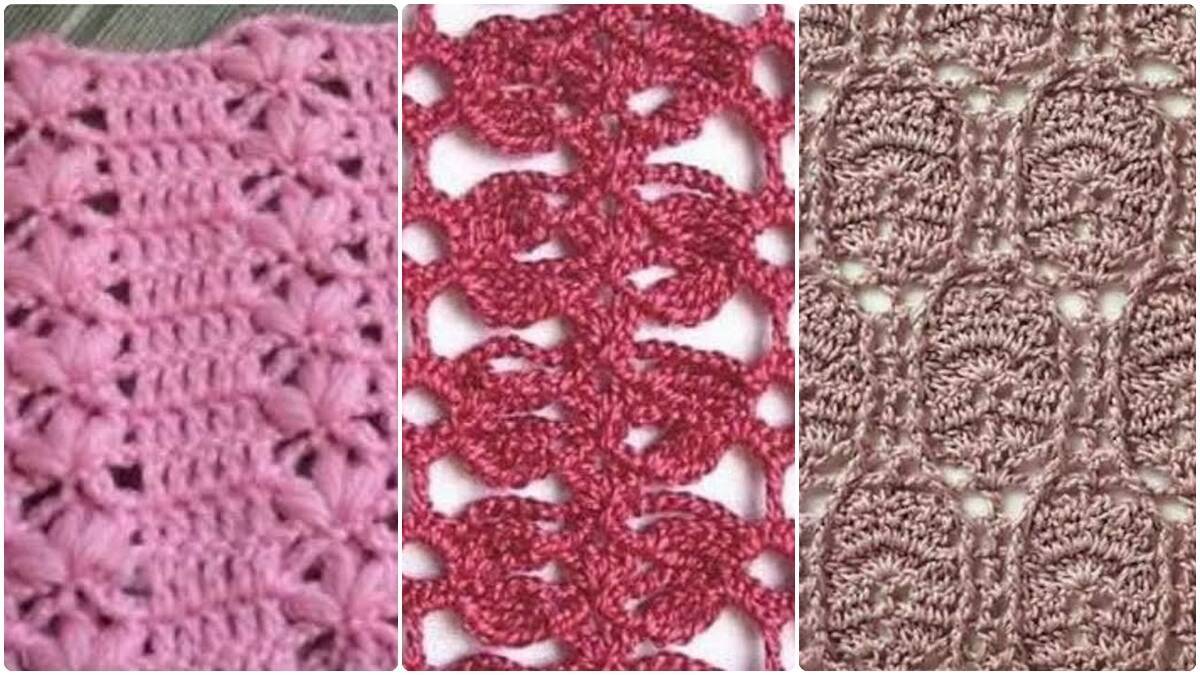 17 Pontos de Crochê Fantasia Diferentes com Amostras para Roupas e Acessórios!