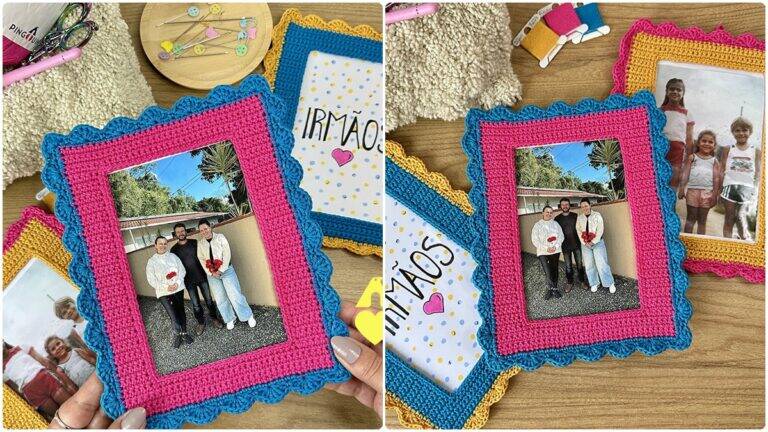Porta-Retrato em Crochê: Decore sua Casa com Criatividade!