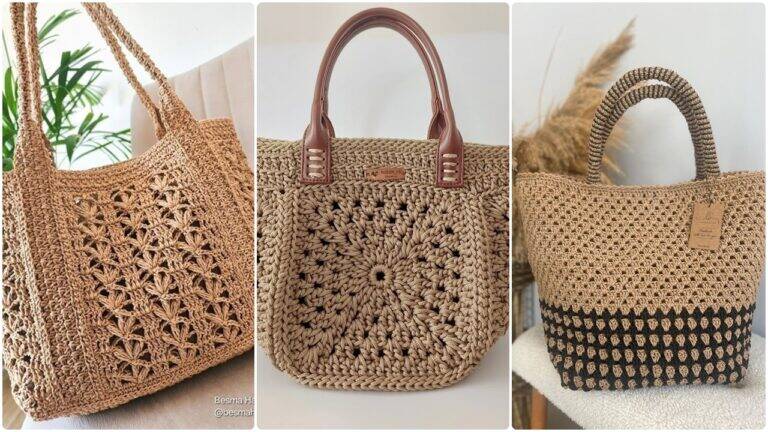 25 bolsas de crochê estilosas com passo a passo exclusivo!