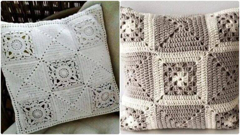 19 Almofadas de Crochê com Gráficos: Charme e Conforto para Sua Decoração!