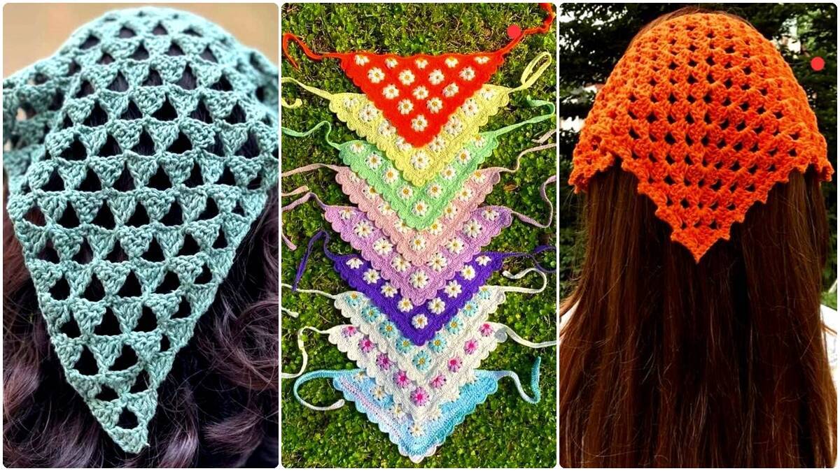21 Bandanas de Crochê: Crie Peças Lindas e Estilosas que Estão em Alta!