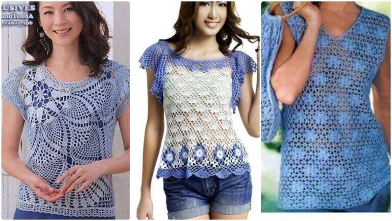 21 Modelos de Blusas de Crochê com Gráficos que Vão Transformar o Seu Guarda-Roupa!