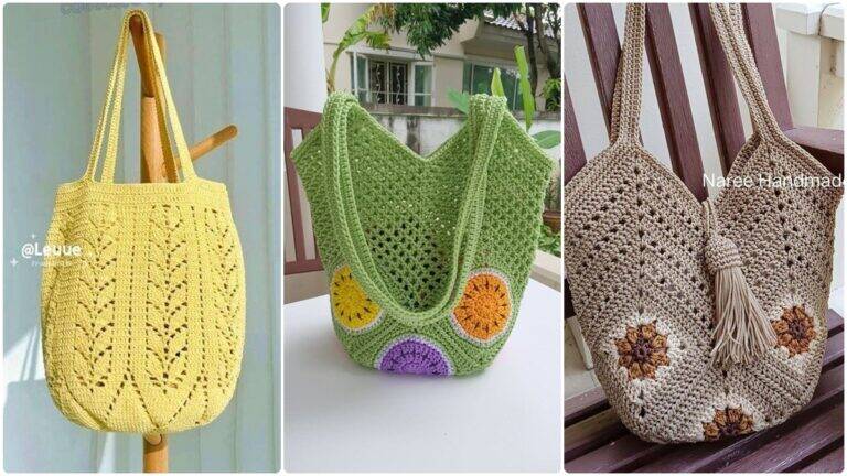 Veja 20 Lindas Bolsas de Crochê com Gráficos Para Você se Apaixonar + Vídeo Aula!
