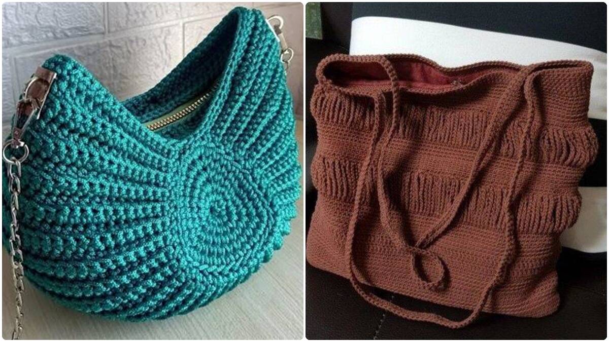 18 Bolsas de Crochê Elegantes e Modernas com Gráficos para Você Copiar!