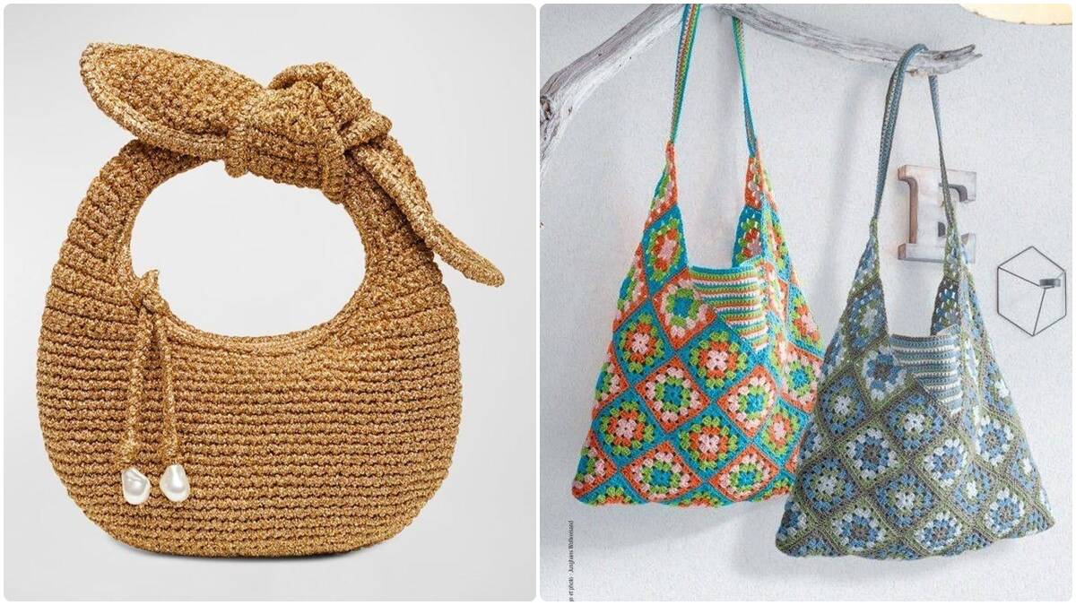 13 Bolsas de Crochê Únicas e Estilosas com Gráficos Detalhados para Você se Criar!