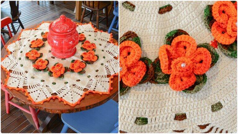 Centro de Mesa em Crochê Calêndula: Flores que Encantam!