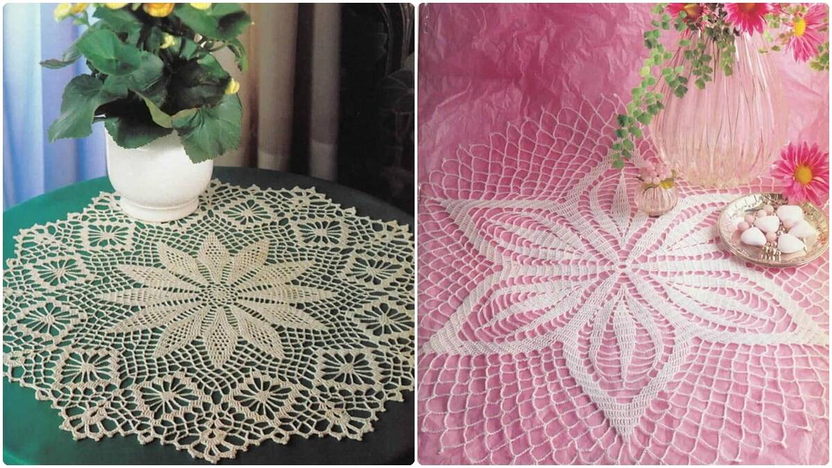 Centros de Mesa em Crochê com Gráficos: Encante Sua Decoração com Detalhes!