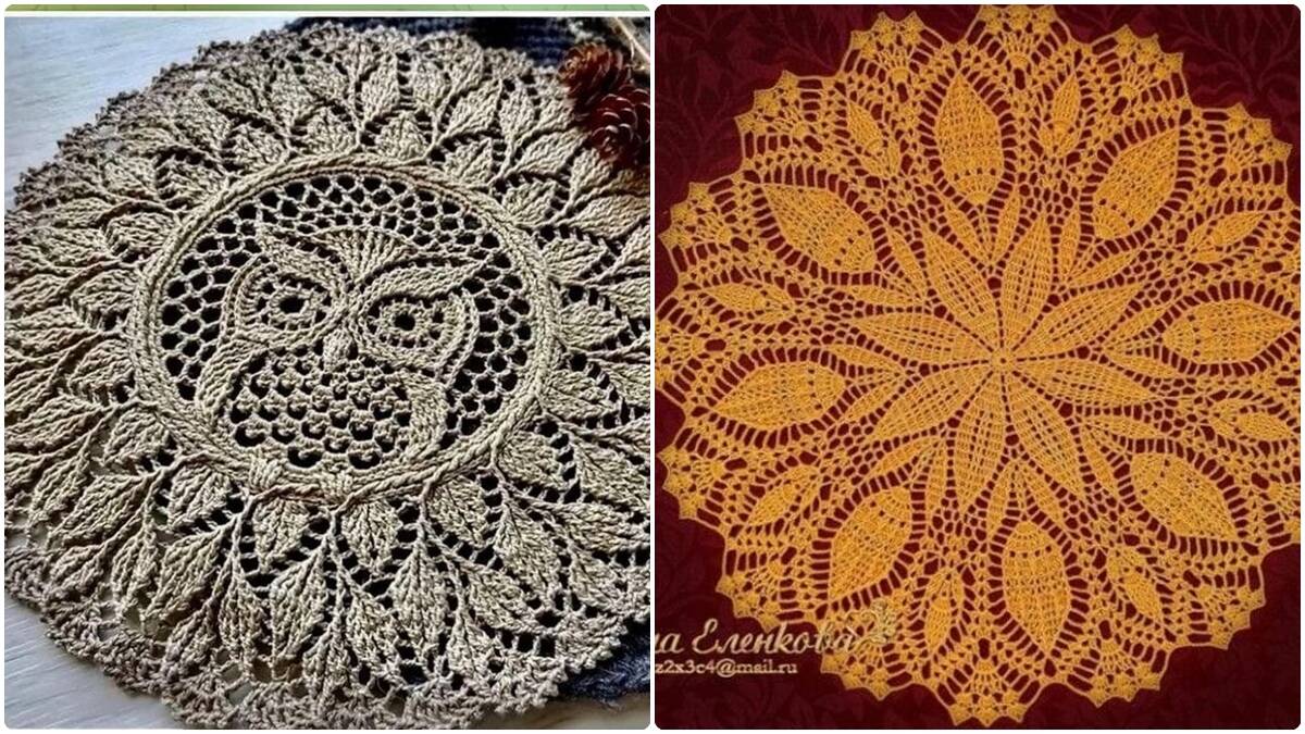 18 Centros de Mesa em Crochê de Luxo com Gráficos: Peças Lindas e Exclusivas!