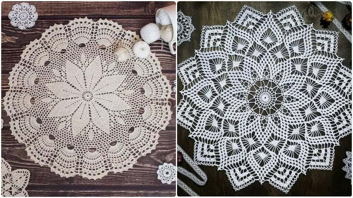 Centros de Mesa em Crochê Elegantes com Gráficos: Crie a Sua Própria Decoração!