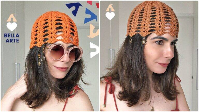 Headpiece de Crochê Isla: Estilo Moderno que Encanta!