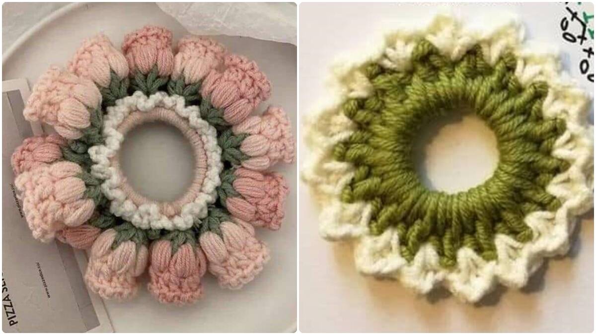 Scrunchies de Crochê: O Acessório Retrô que Voltou com Tudo e Vai Encantar Seus Looks!