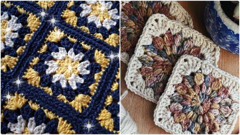 Veja Esses Lindos Squares de Crochê e Crie Peças que Vão Viralizar!