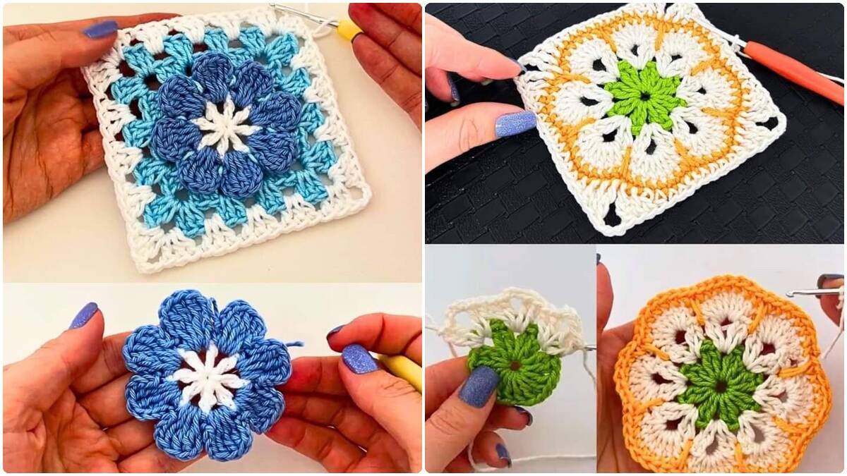 21 Squares de Crochê com Gráficos: Transforme Moda e Decoração com Criatividade!