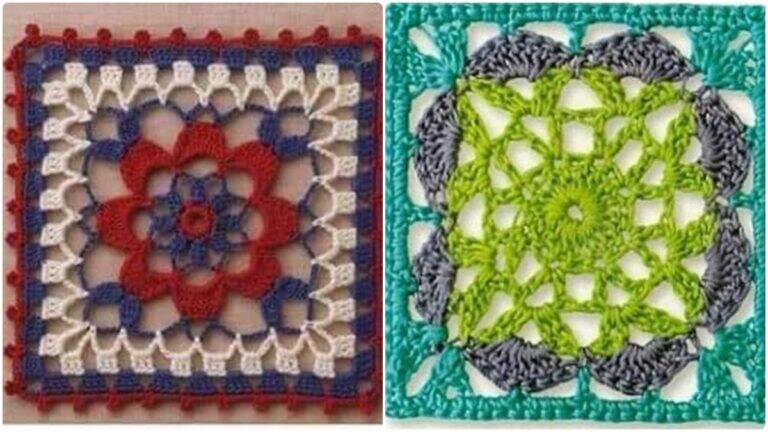 23 squares de crochê incríveis que viralizam pela criatividade e estilo único