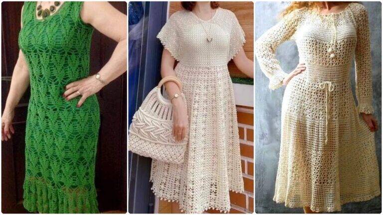Veja Vestidos de Crochê Lindíssimos para Você se Inspirar e Uma Vídeo Aula Completa!